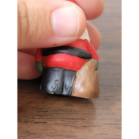 AL 1987 mini Santa toy sack Jolly Happy Village accessory Xmas decor - Picture 4 of 5